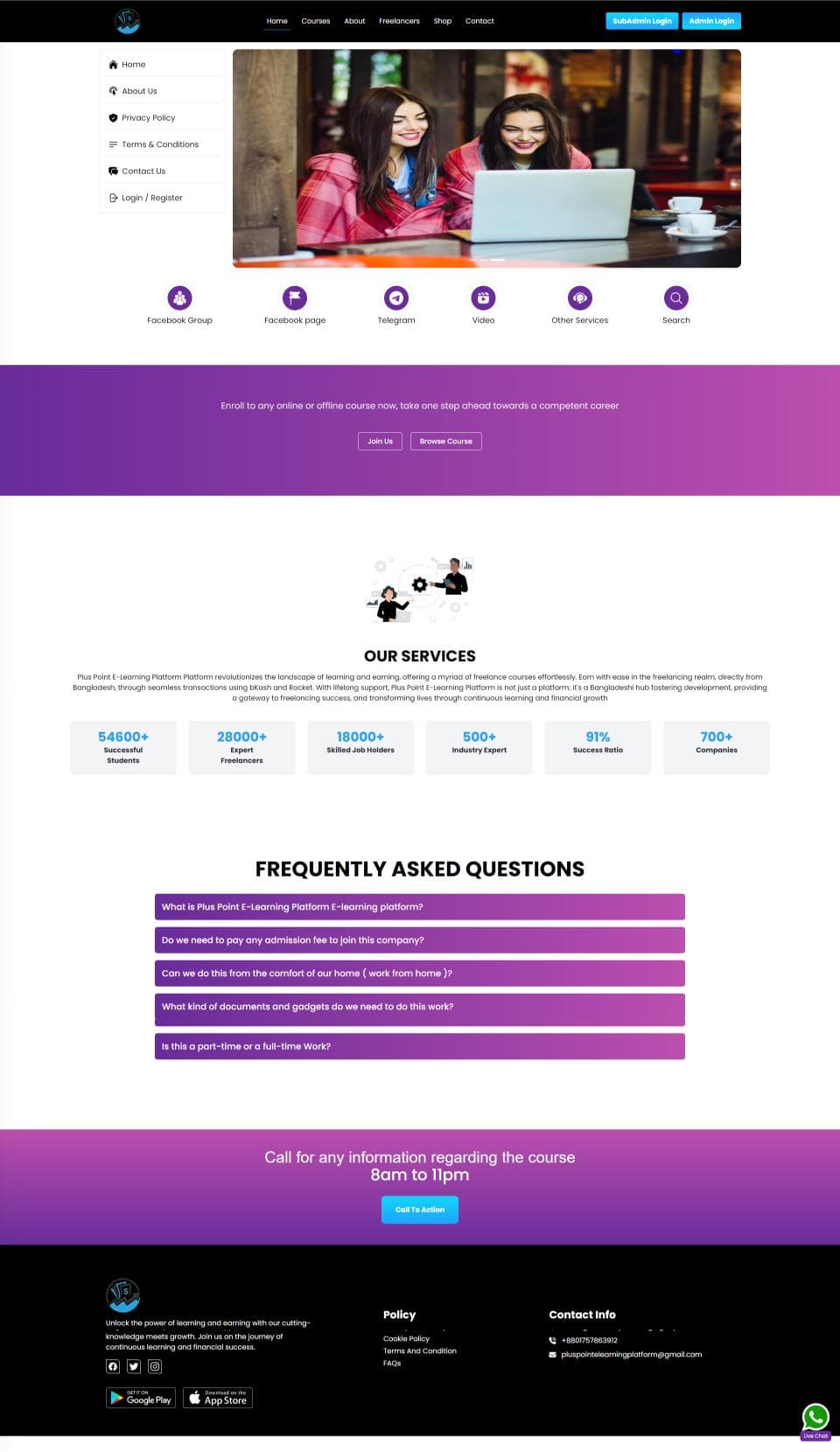 Pluspointe Learningplatform